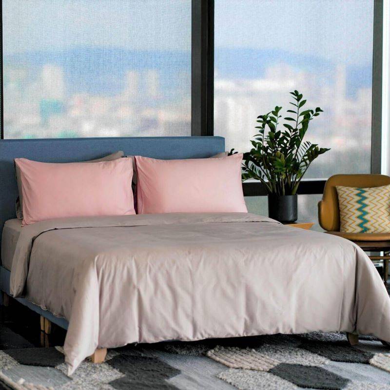 Extra-long staple cotton duvet cover set