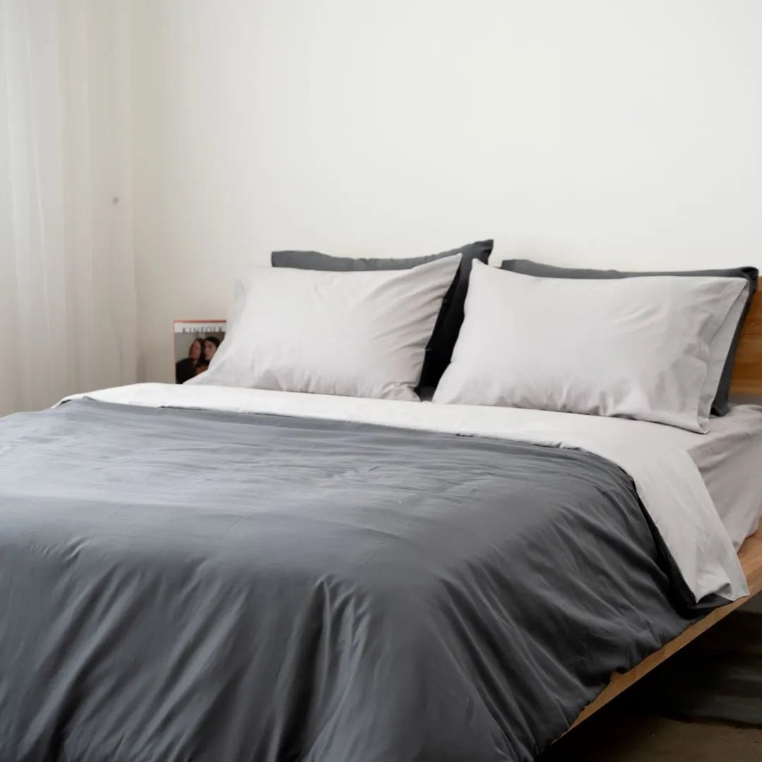 Extra-long staple cotton duvet cover set