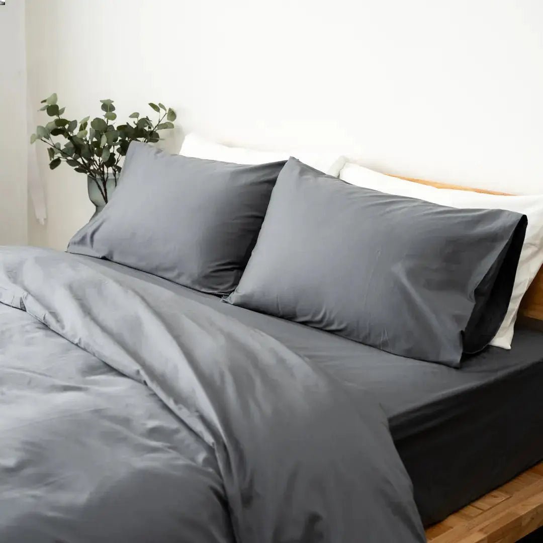 Extra-long staple cotton duvet cover set