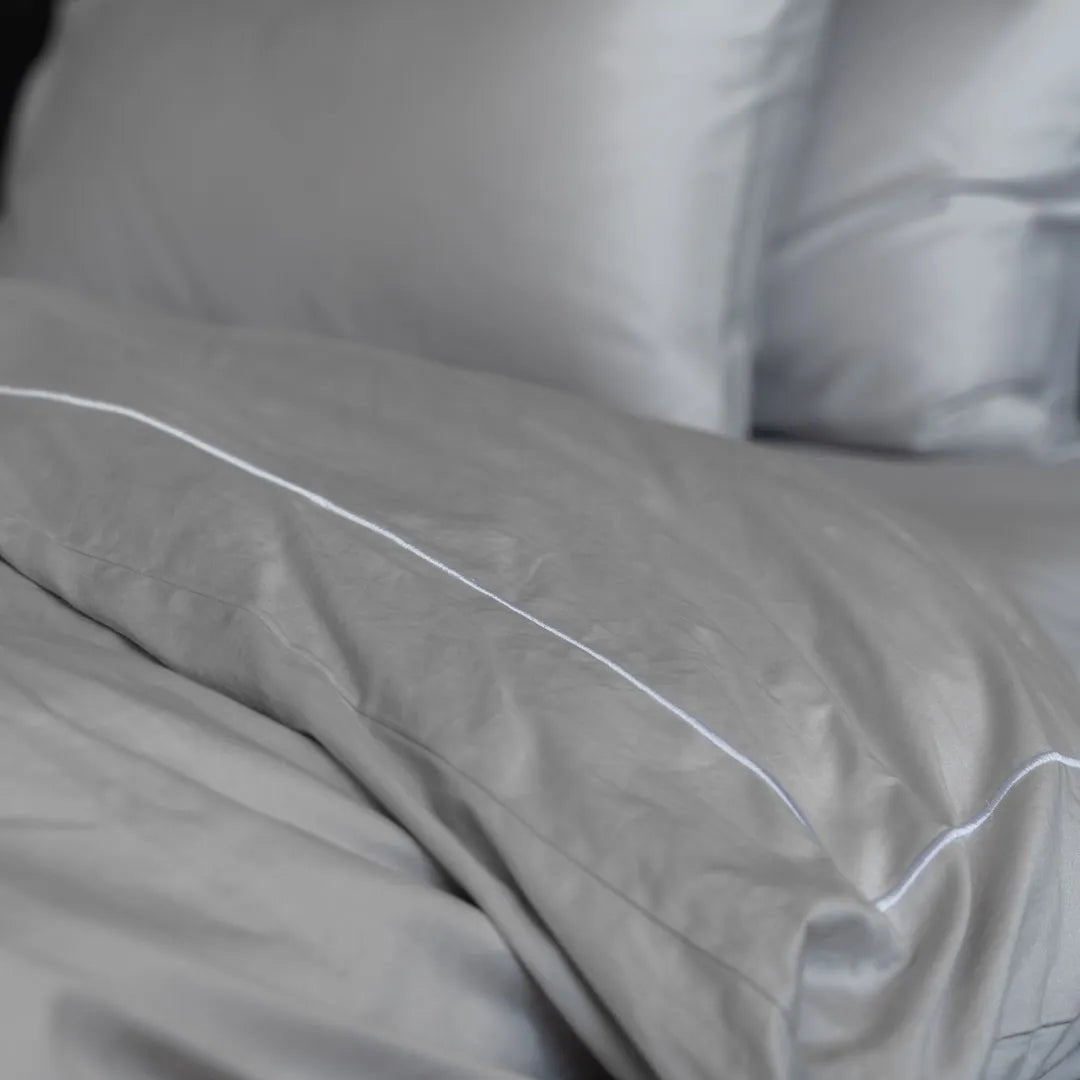 Extra-long staple cotton duvet cover set