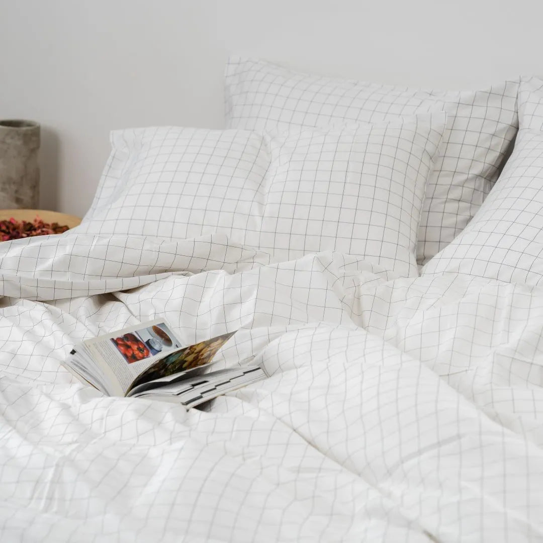 Extra-long staple cotton duvet cover set