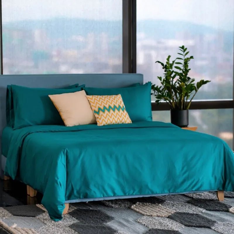 Extra-long staple cotton duvet cover set