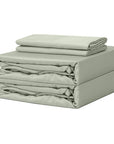Extra-long staple cotton duvet cover set Sage green