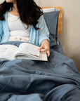Extra-long staple cotton duvet cover set