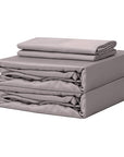 Extra-long staple cotton duvet cover set Stone