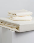 Extra-long staple cotton fitted bedsheet set Jacquard Cream