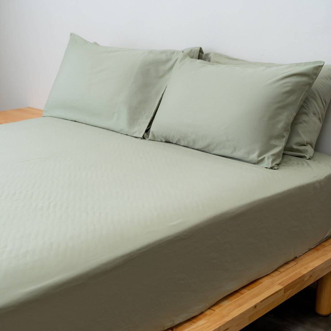 Extra-long staple cotton fitted bedsheet set Cotton fitted bedsheet set- Kapas Living Malaysia