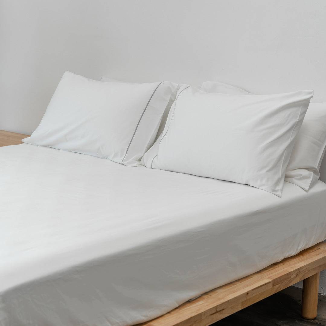 Extra-long staple cotton fitted bedsheet set Cotton fitted bedsheet set- Kapas Living Malaysia