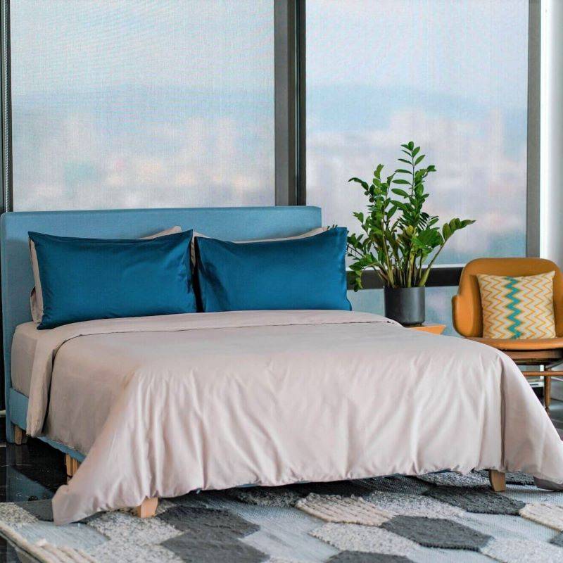 Extra-long staple cotton fitted bedsheet set Cotton fitted bedsheet set- Kapas Living Malaysia