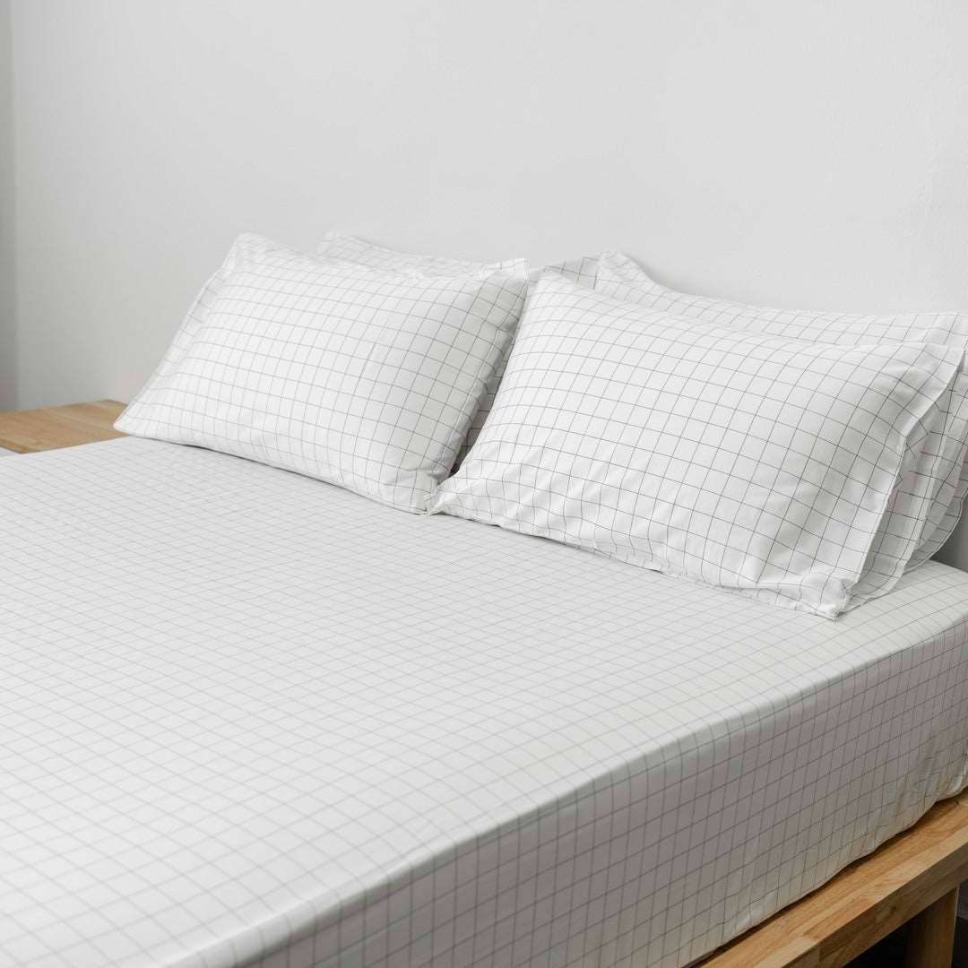 Extra-long staple cotton fitted bedsheet set Cotton fitted bedsheet set- Kapas Living Malaysia