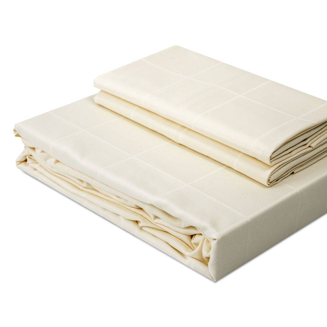 Extra-long staple cotton fitted bedsheet set