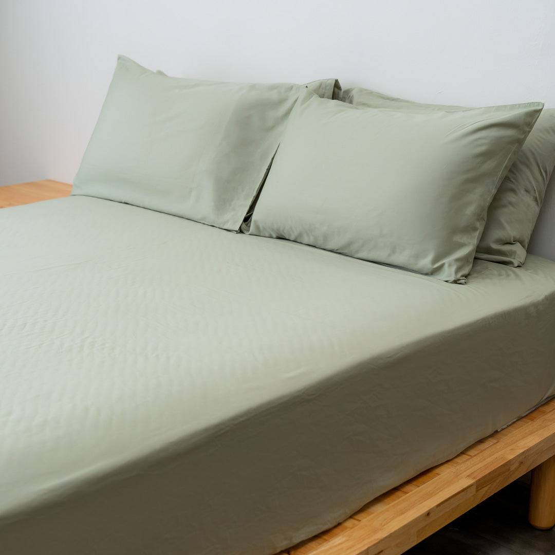 Extra-long staple cotton fitted bedsheet set