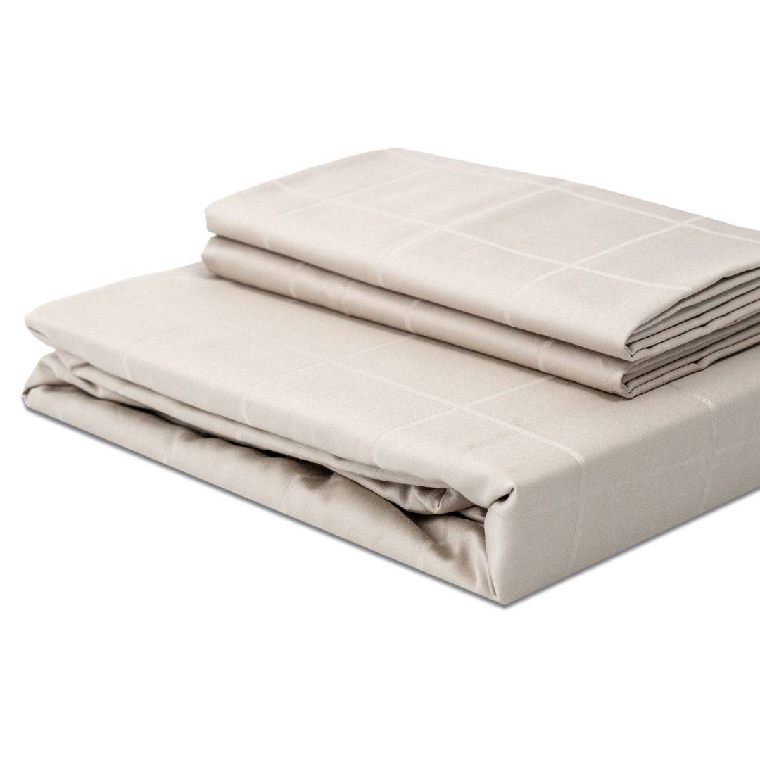 Extra-long staple cotton fitted bedsheet set