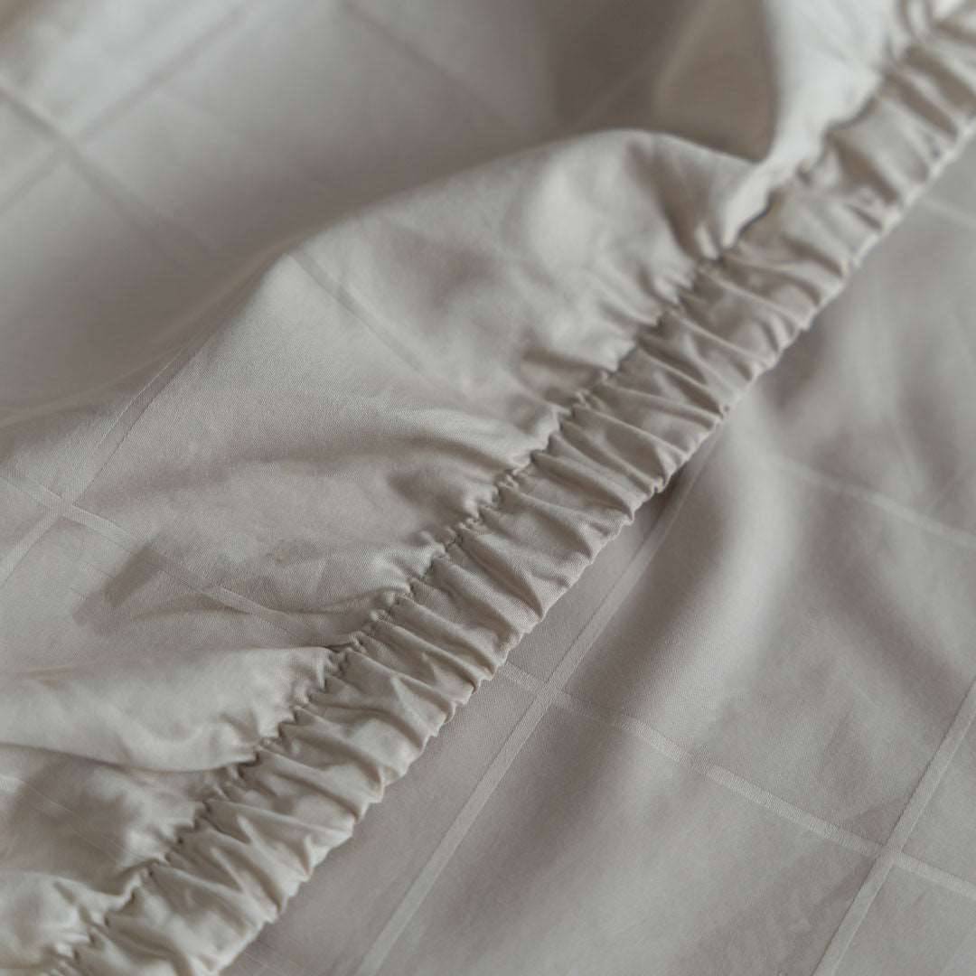 Extra-long staple cotton fitted bedsheet set