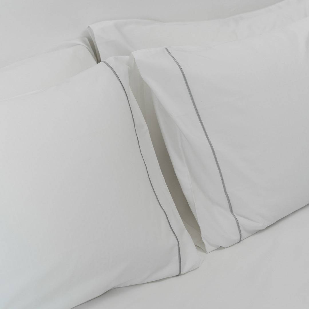 Extra long staple cotton pillowcases (x2) Cotton pillowcases- Kapas Living Malaysia