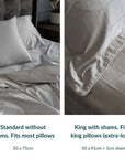 Extra long staple cotton pillowcases (x2)
