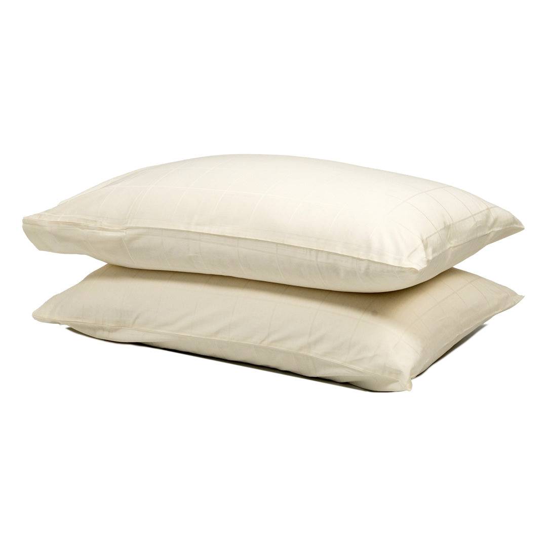 Extra long staple cotton pillowcases (x2) Cotton pillowcases- Kapas Living Malaysia