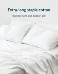 Extra long staple cotton pillowcases (x2)