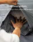 Extra long staple cotton pillowcases (x2)