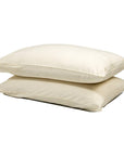 Extra long staple cotton pillowcases (x2) Jacquard Cream