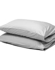 Extra long staple cotton pillowcases (x2) Whisper Grey