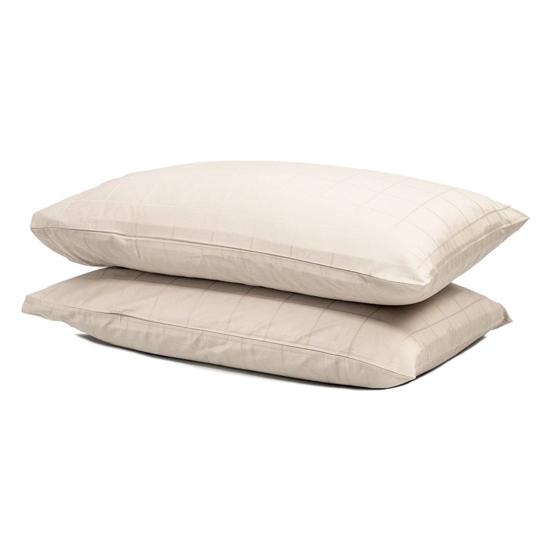 Extra long staple cotton pillowcases (x2) Cotton pillowcases- Kapas Living Malaysia