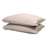 Extra long staple cotton pillowcases (x2) Stone