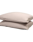 Extra long staple cotton pillowcases (x2) Stone
