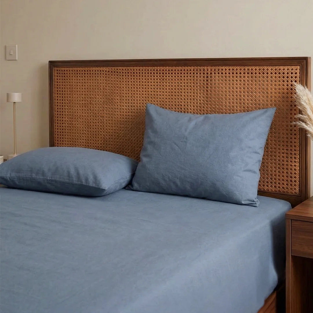 Extra-long staple cotton fitted bedsheet set