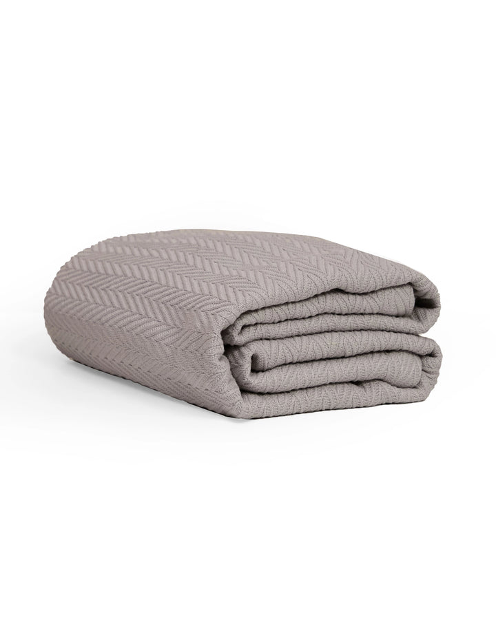 100% Cotton Herringbone Blanket
