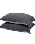 KAPAS LIVING cotton waffle pillowcase (x2) Whisper shadow grey