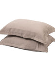 KAPAS LIVING cotton waffle pillowcase (x2) Stone