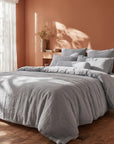 100% French flax linen duvet cover set