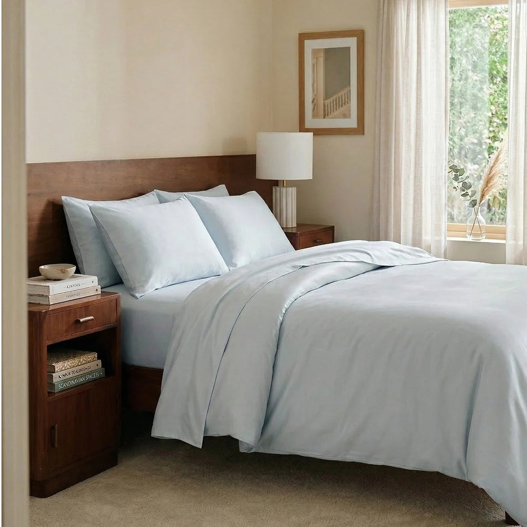 Extra-long staple cotton fitted bedsheet set