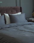 Extra-long staple cotton duvet cover set