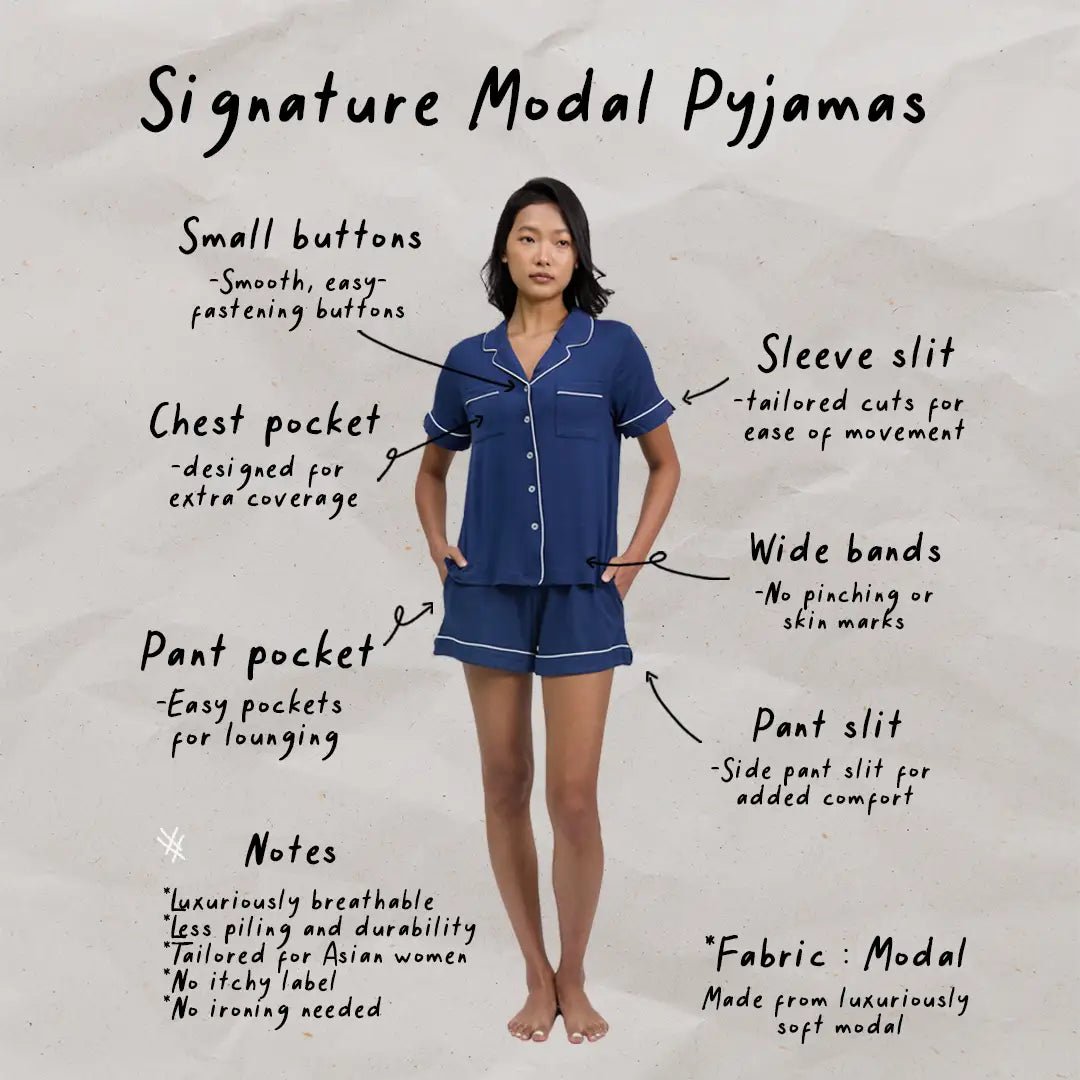 Breathable Modal Pyjamas Set - Soft and Cooling PJs
