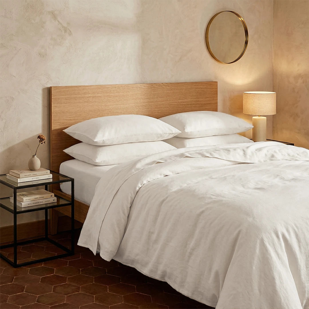 Extra-long staple cotton fitted bedsheet set