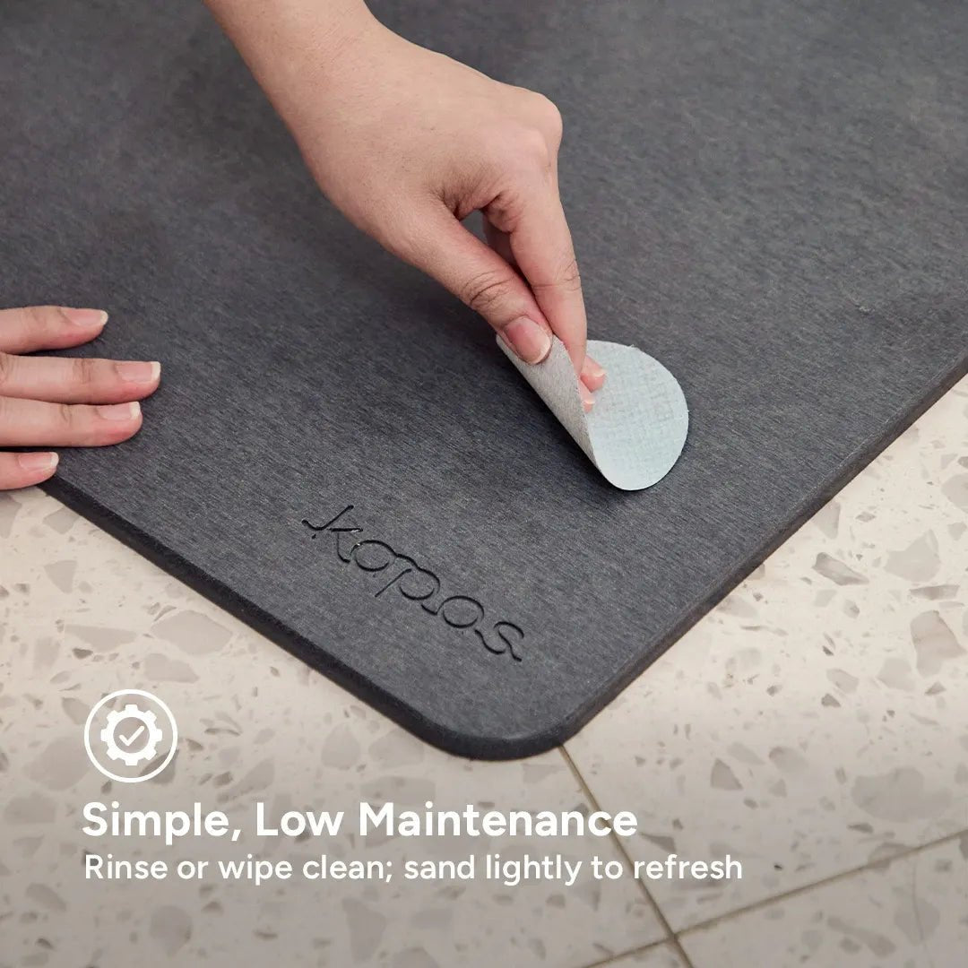 [PRE-ORDER (30 Days)] Stone Diatomite Bath Mat – Quick Dry, Anti-Slip