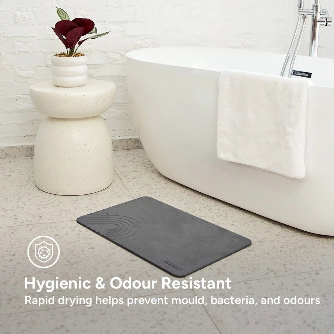 [PRE-ORDER (30 Days)] Stone Diatomite Bath Mat – Quick Dry, Anti-Slip