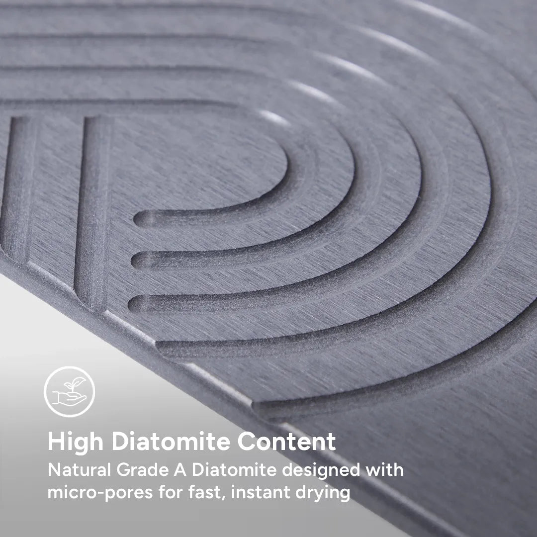 Stone Diatomite Bath Mat – Quick Dry, Anti-Slip