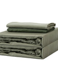 TENCEL™ duvet cover set Forest green + sage green