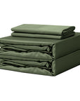 TENCEL™ duvet cover set Forest green