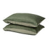 TENCEL Lyocell pillowcases set in forest green and sage green