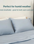 Silky-soft TENCEL pillowcase fabric close-up